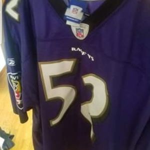 Ray Lewis authentic embroidered jersey 2xl